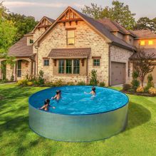 Balaton fémfalas kombi medence 3,0 x 0,9 m