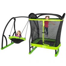 Első Játszóterem 130 cm széles trambulin, 80 cm széles hintával