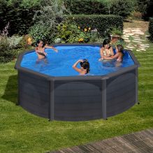PONTAQUA GRAPHITE 350 x 120 cm családi merevfalú medence
