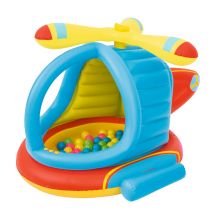 Felfújható helikopter labdákkal 140 x 127 x 89 cm